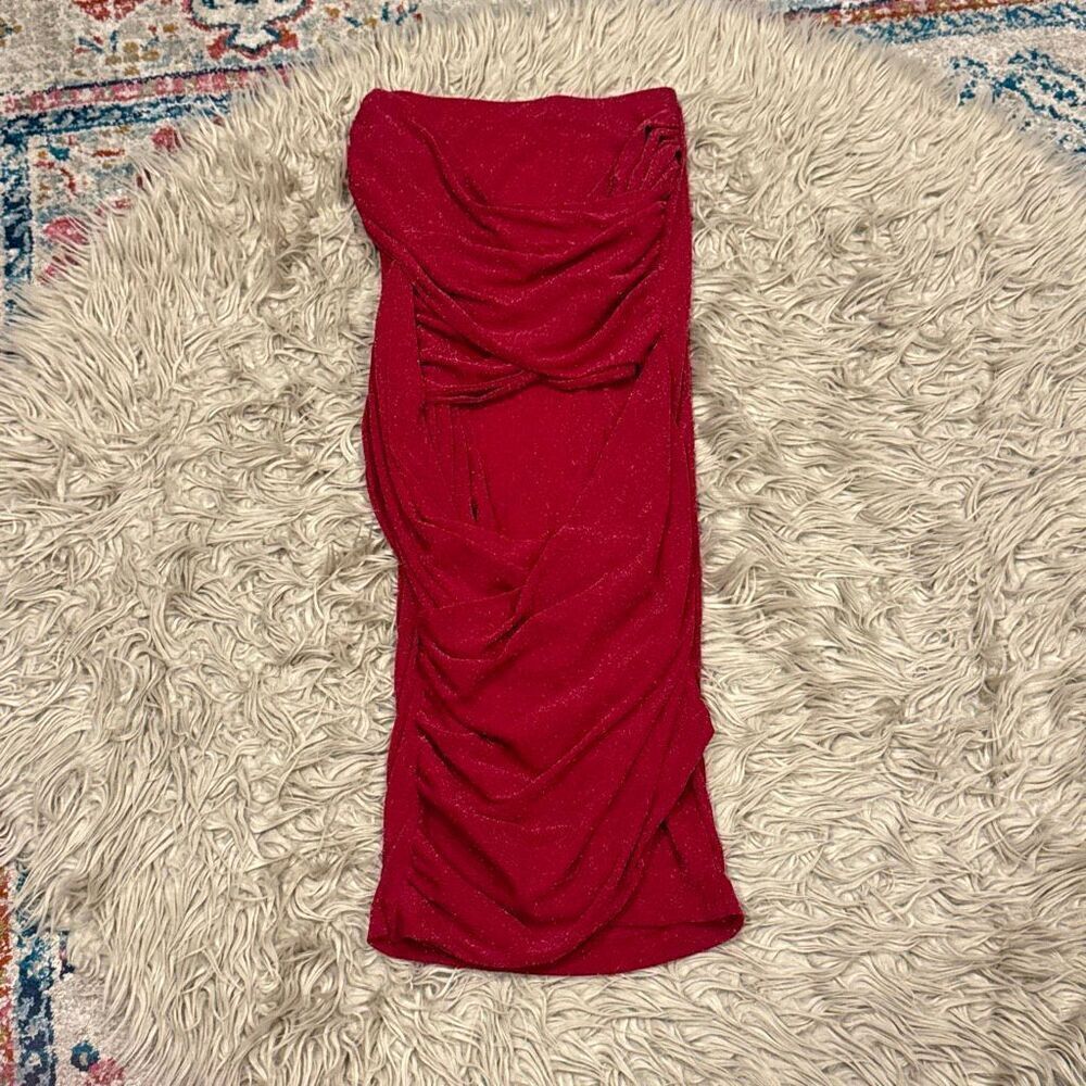 Jlux label slinky sparkly red dress size small